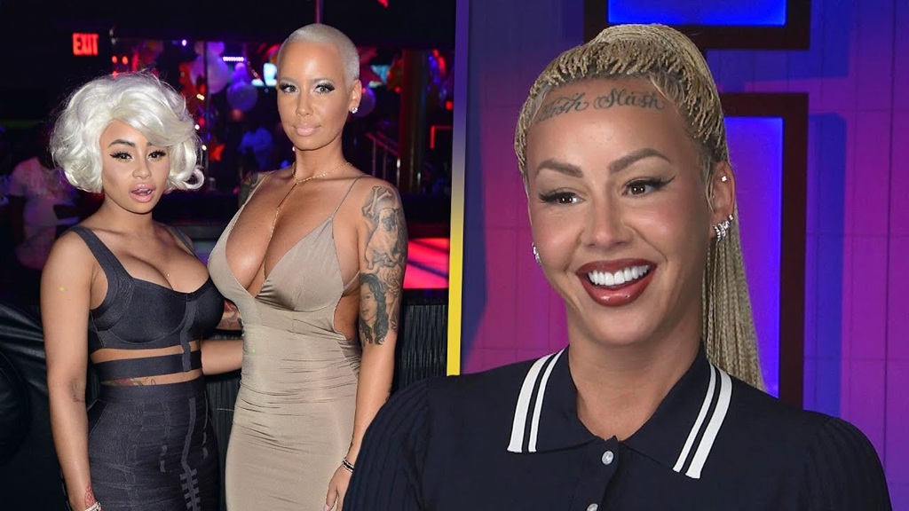 What does Amber Rose's face tattoo say